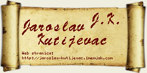 Jaroslav Kutijevac vizit kartica